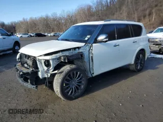 2015 Infiniti QX80 with VIN JN8AZ2NE3F9084995, listed as a Copart auction lot 51760265 with 113,957 mi miles and Salvage Title. Bid and sale history available at carsss.com. Image 1.
