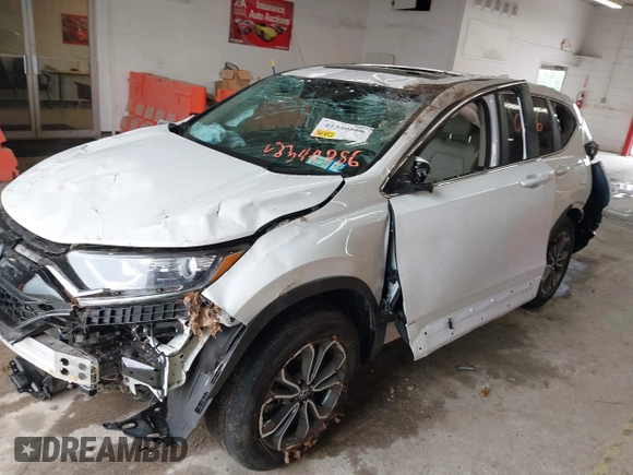 2022 Honda CR-V EX-L z VIN 2HKRW2H83NH653721, wystawiony jako IAAI lot #42340886 z przebiegiem 33 524 mil mil oraz . Historia ofert i sprzedaży dostępna na DreamBid. Obrazek 17.