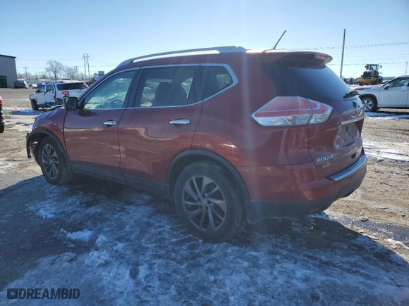 2016 Nissan Rogue SL with VIN 5N1AT2MT9GC802594, listed as a Copart auction lot 88143255 with 174,606 mi miles and Salvage Title. Bid and sale history available at carsss.com. Image 2.