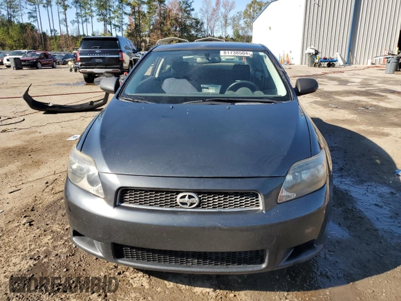 2007 Scion tC Spec with VIN JTKDE177270198112, listed as a Copart auction lot 81738504 with 204,274 mi miles and Salvage Title. Bid and sale history available at carsss.com. Image 5.
