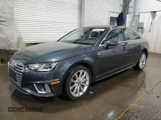 2019 Audi A4 Premium with VIN WAUDNAF4XKA117906, listed as a Copart auction lot 61091315 with 51,560 mi miles and Salvage title. Bid and sale history available at DreamBid. Image 1.