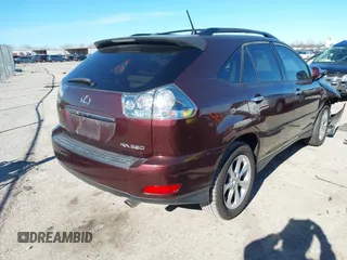 2008 Lexus RX 350 with VIN JTJGK31U789850529, listed as a IAAI auction lot 41211567 with 202,855 mi miles and . Bid and sale history available at DreamBid. Image 4.