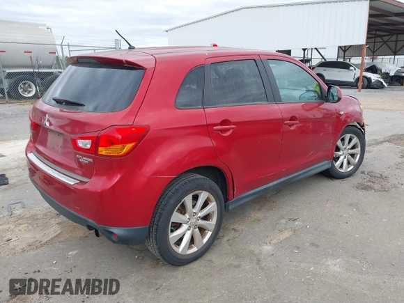 2014 Mitsubishi Outlander Sport ES with VIN 4A4AP3AU3EE026579, listed as a IAAI auction lot 41833606 with 104,583 mi miles. Bid and sale history available at carsss.com. Image 4.