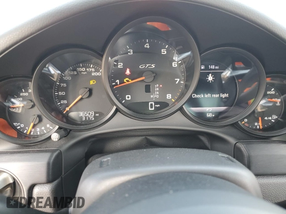 2018 Porsche 911 Carrera S with VIN WP0AB2A93JS122882, listed as a Copart auction lot 64508164 with 36,509 mi miles and Salvage Title. Bid and sale history available at DreamBid. Image 9.