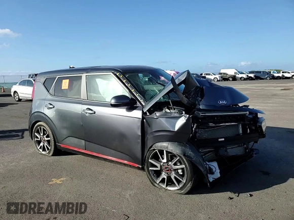 2021 Kia Soul Turbo with VIN KNDJ53AF6M7779086, listed as a Copart auction lot 81195814 with 7,479 mi miles and Salvage Title. Bid and sale history available at DreamBid. Image 12.