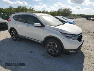 2018 Honda CR-V Touring with VIN 5J6RW1H9XJL010690, listed as a Copart auction lot 53554015 with 90,158 mi miles and Salvage Title. Bid and sale history available at DreamBid. Image 4.