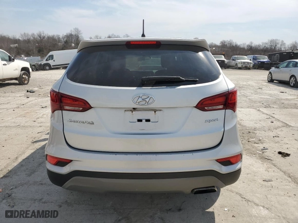 2018 Hyundai Santa Fe Sport 2.4L with VIN 5XYZT3LB3JG552472, listed as a Copart auction lot 48987435 with 90,536 mi miles and Salvage Title. Bid and sale history available at carsss.com. Image 6.