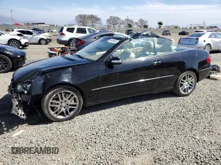 2008 Mercedes-Benz CLK-Class 3.5L with VIN WDBTK56F18T089313, listed as a Copart auction lot 49496485 with 101,711 mi miles and Salvage Title. Bid and sale history available at carsss.com. Image 1.
