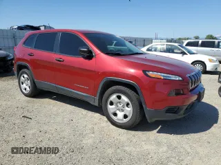 2017 Jeep Cherokee Sport with VIN 1C4PJLAB9HW503404, listed as a Copart auction lot 53154415 with 100,329 mi miles and Salvage title. Bid and sale history available at DreamBid. Image 4.