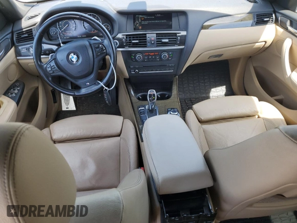 2014 BMW X3 xDrive35i with VIN 5UXWX7C53EL984609, listed as a Copart auction lot 53712325 with 138,180 mi miles and Salvage Title. Bid and sale history available at DreamBid. Image 8.