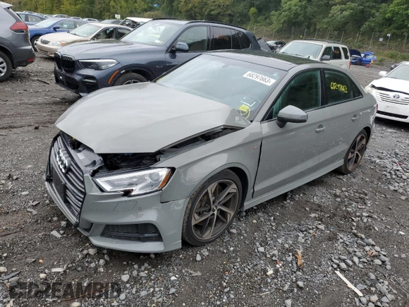 2021 Audi A3 Sedan S line Premium with VIN WAUBEGFF3LA097947, listed as a Copart auction lot 68297663 with 47,633 mi miles and Salvage Title. Bid and sale history available at carsss.com. Image 1.