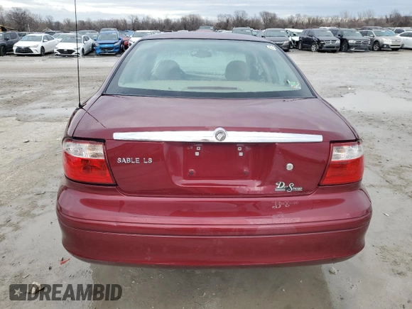 2005 Mercury Sable LS z VIN 1MEFM55S25A614425, wystawiony jako Copart lot #46335805 z przebiegiem 58 579 mil mil oraz Szkoda całkowita • Salvage title. Historia ofert i sprzedaży dostępna na DreamBid. Obrazek 6.