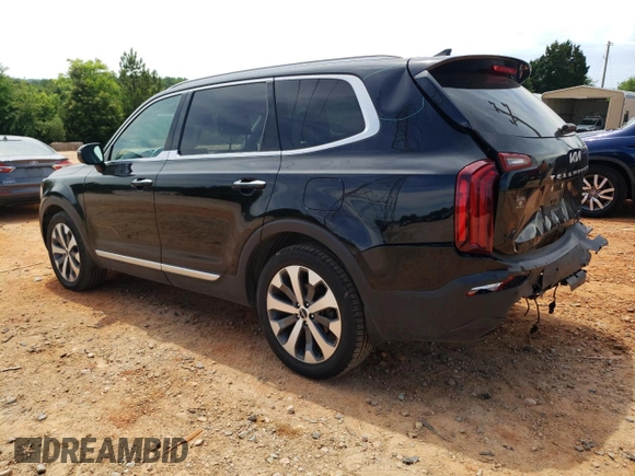 2022 Kia Telluride S with VIN 5XYP64HC1NG222809, listed as a Copart auction lot 57153625 with 74,368 mi miles and Salvage title. Bid and sale history available at DreamBid. Image 2.