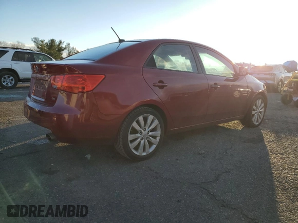 2011 Kia Forte SX with VIN KNAFW4A34B5376907, listed as a Copart auction lot 83527864 with 192,606 mi miles and Salvage Title. Bid and sale history available at carsss.com. Image 3.