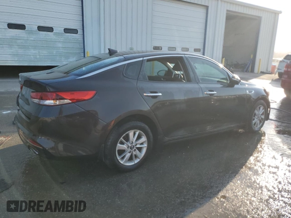 2018 Kia Optima LX with VIN KNAGT4L39J5233802, listed as a Copart auction lot 46636785 with 49,222 mi miles and Salvage Title. Bid and sale history available at carsss.com. Image 3.