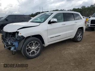 2019 Jeep Grand Cherokee Overland with VIN 1C4RJECG2KC836095, listed as a Copart auction lot 45131235 with 49,460 mi miles and Salvage Title. Bid and sale history available at carsss.com. Image 1.