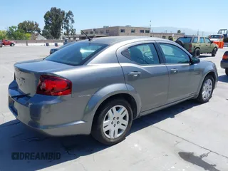 2012 Dodge Avenger SE with VIN 1C3CDZAB7CN270490, listed as a IAAI auction lot 42095154 with 168,566 mi miles and . Bid and sale history available at carsss.com. Image 4.