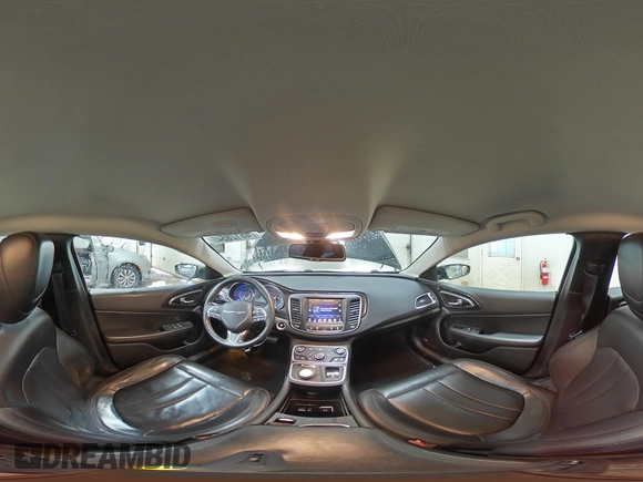 2015 Chrysler 200 C with VIN 1C3CCCCB3FN735557, listed as a Copart auction lot 46128545 with 100,689 mi miles and Clean Title. Bid and sale history available at carsss.com. Image 14.