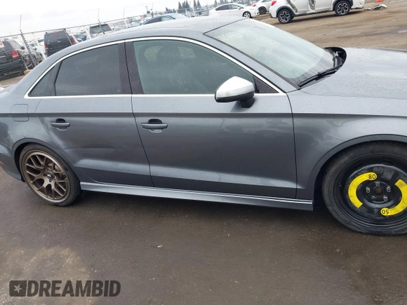 2015 Audi S3 2.0T Prestige with VIN WAUFFGFF3F1062733, listed as a IAAI auction lot 41725140 with 106,815 mi miles. Bid and sale history available at carsss.com. Image 13.