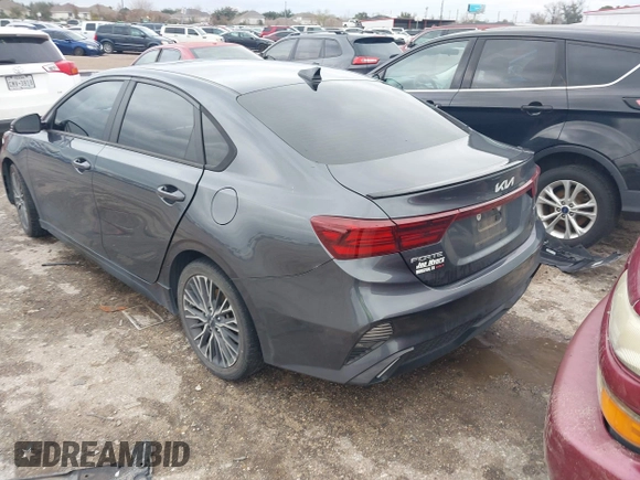 2023 Kia Forte GT-Line with VIN 3KPF54AD8PE519058, listed as a IAAI auction lot 41301344 with 55,776 mi miles. Bid and sale history available at carsss.com. Image 3.