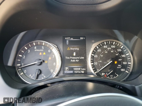 2019 Infiniti Q50 Luxe z VIN JN1EV7AP9KM515606, wystawiony jako Copart lot #53248805 z przebiegiem 100 081 mil mil oraz Nie do naprawy • Non repairable. Historia ofert i sprzedaży dostępna na DreamBid. Obrazek 9.