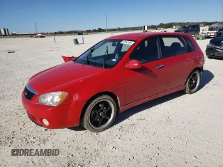 2006 Kia Spectra with VIN KNAFE161565310963, listed as a Copart auction lot 87152154 with 185,230 mi miles and Salvage Title. Bid and sale history available at carsss.com. Image 1.