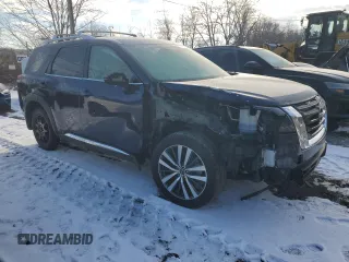 2022 Nissan Pathfinder Platinum z VIN 5N1DR3DH1NC219172, wystawiony jako Copart lot #86689374 z przebiegiem 57 108 mil mil oraz Szkoda całkowita • Salvage title. Historia ofert i sprzedaży dostępna na DreamBid. Obrazek 4.