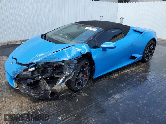 2016 Lamborghini Huracan LP 610-4 с VIN ZHWUR1ZF5GLA04553, выставлен на аукционе Copart как лот 57830675 с пробегом 15 820 миль миль и Списание • Salvage title. История ставок и продаж доступна на DreamBid. Изображение 1.