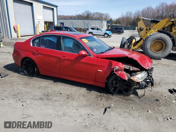 2007 BMW 3 Series 335i with VIN WBAVB73587PA87776, listed as a Copart auction lot 51292355 with 0 mi miles and Salvage Title. Bid and sale history available at carsss.com. Image 4.