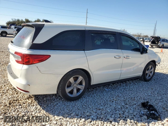 2019 Honda Odyssey EX-L with VIN 5FNRL6H71KB071098, listed as a Copart auction lot 47871955 with 97,043 mi miles and Salvage Title. Bid and sale history available at carsss.com. Image 3.