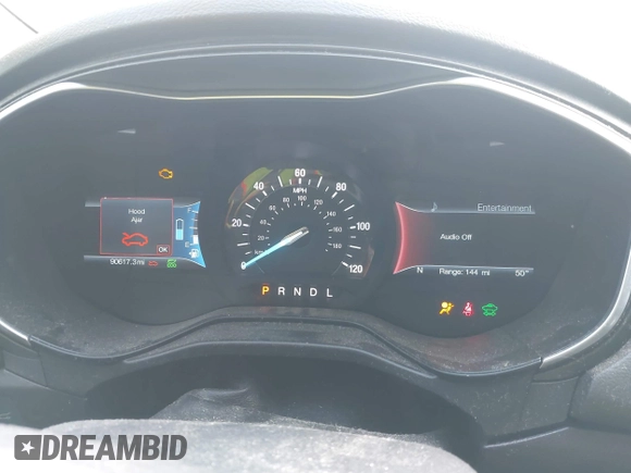 2019 Ford Fusion Hybrid Titanium with VIN 3FA6P0RU4KR144445, listed as a IAAI auction lot 42059840 with 90,617 mi miles. Bid and sale history available at carsss.com. Image 7.