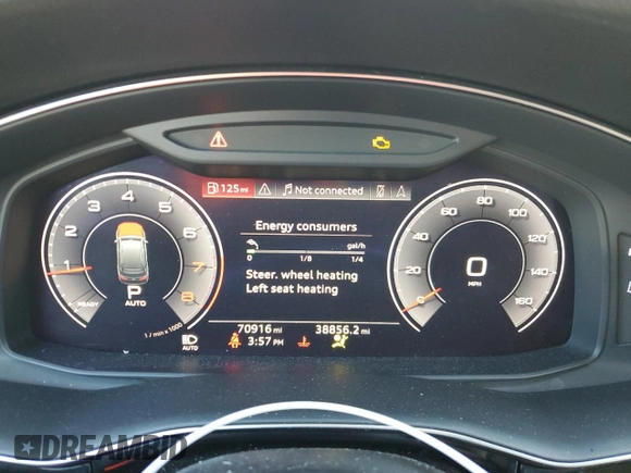 2020 Audi Q7 Premium Plus with VIN WA1LJAF70LD012239, listed as a Copart auction lot 48471485 with 70,916 mi miles and Salvage title. Bid and sale history available at DreamBid. Image 9.