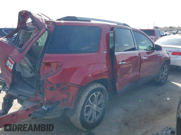 2013 GMC Acadia SLT with VIN 1GKKRSKD1DJ173122, listed as a IAAI auction lot 41603188 with 137,188 mi miles and . Bid and sale history available at carsss.com. Image 4.