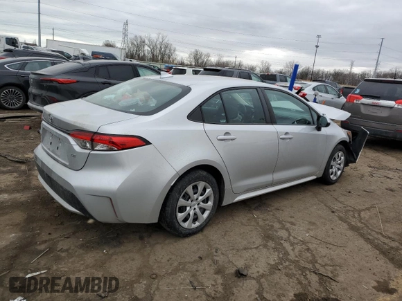 2021 Toyota Corolla LE with VIN 5YFEPMAE2MP224370, listed as a Copart auction lot 43966215 with 86,463 mi miles and Non Repairable. Bid and sale history available at carsss.com. Image 3.