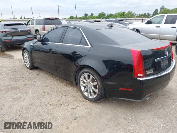 2009 Cadillac CTS RWD w/1SB with VIN 1G6DV57V390109182, listed as a IAAI auction lot 42177968 with Not Provided miles. Bid and sale history available at carsss.com. Image 3.