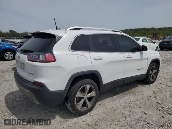 2019 Jeep Cherokee Limited with VIN 1C4PJLDX4KD273247, listed as a Copart auction lot 54230035 with 85,282 mi miles and Salvage title. Bid and sale history available at DreamBid. Image 3.