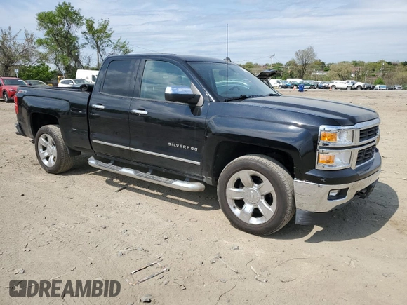 2014 Chevrolet Silverado 1500 LTZ with VIN 1GCVKSEC3EZ269921, listed as a Copart auction lot 51528565 with 137,218 mi miles and Salvage Title. Bid and sale history available at DreamBid. Image 4.