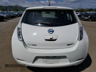 2015 Nissan LEAF SV with VIN 1N4AZ0CP4FC317702, listed as a Copart auction lot 54688805 with 80,491 mi miles and Salvage Title. Bid and sale history available at carsss.com. Image 6.