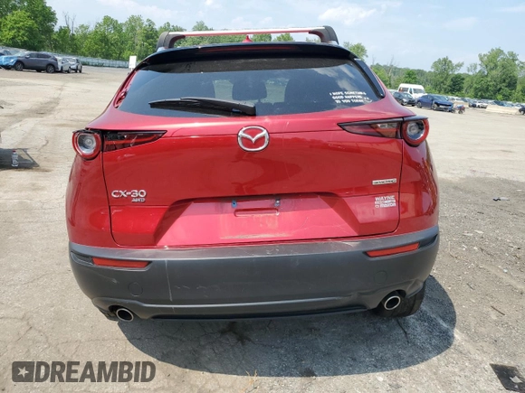 2023 Mazda CX-30 S Premium with VIN 3MVDMBDM2PM577052, listed as a Copart auction lot 59625945 with Not provided miles and Salvage title. Bid and sale history available at DreamBid. Image 6.