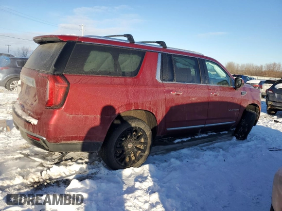 2023 GMC Yukon XL SLT with VIN 1GKS2GKD3PR144843, listed as a Copart auction lot 45917565 with 25,779 mi miles and Clean Title. Bid and sale history available at carsss.com. Image 3.