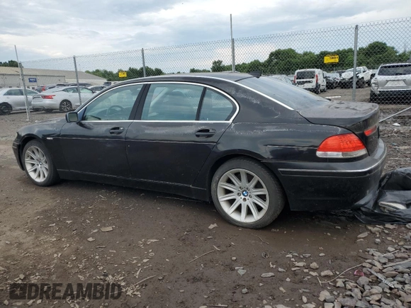 2002 BMW 7 Series 745Li with VIN WBAGN63432DR02989, listed as a Copart auction lot 63236514 with Not Provided miles and Clean Title. Bid and sale history available at carsss.com. Image 2.