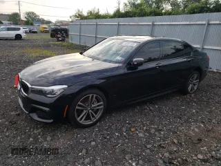 2019 BMW 7 Series 740i xDrive with VIN WBA7E4C51KGV71020, listed as a Copart auction lot 60761103 with 0 mi miles. Bid and sale history available at carsss.com. Image 1.