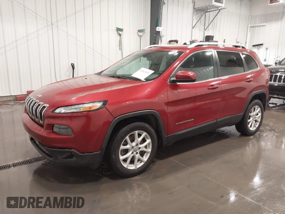 2015 Jeep Cherokee Latitude with VIN 1C4PJLCB6FW616477, listed as a IAAI auction lot 41812431 with 131,234 mi miles. Bid and sale history available at carsss.com. Image 22.
