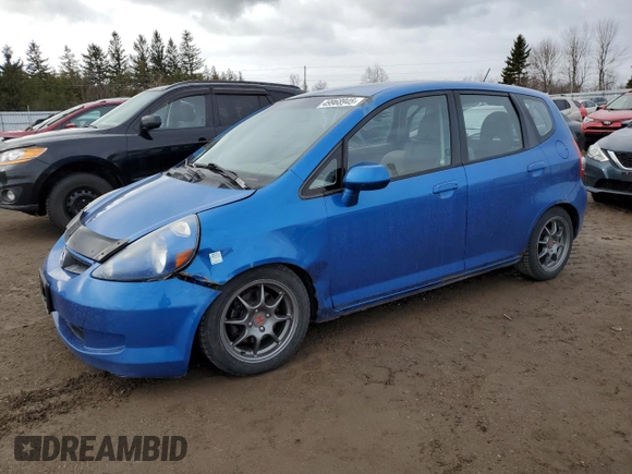 2008 Honda Fit with VIN JHMGD37448S808086, listed as a Copart auction lot 49968945 with 357,868 mi miles and Clean Title. Bid and sale history available at carsss.com. Image 1.