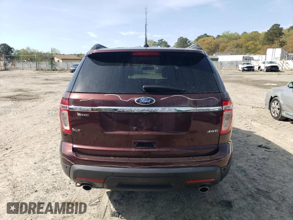 2012 Ford Explorer XLT with VIN 1FMHK8D8XCGA90146, listed as a Copart auction lot 53657525 with 190,192 mi miles and Salvage Title. Bid and sale history available at DreamBid. Image 6.