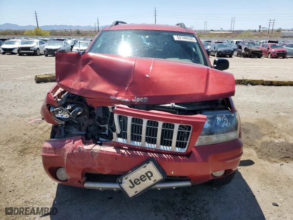 2004 Jeep Grand Cherokee Laredo with VIN 1J4GW48N84C311923, listed as a Copart auction lot 52144535 with 231,069 mi miles and Salvage Title. Bid and sale history available at carsss.com. Image 5.