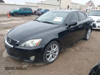 2007 Lexus IS with VIN JTHBK262672048719, listed as a IAAI auction lot 42143341 with 91,702 mi miles. Bid and sale history available at carsss.com. Image 2.