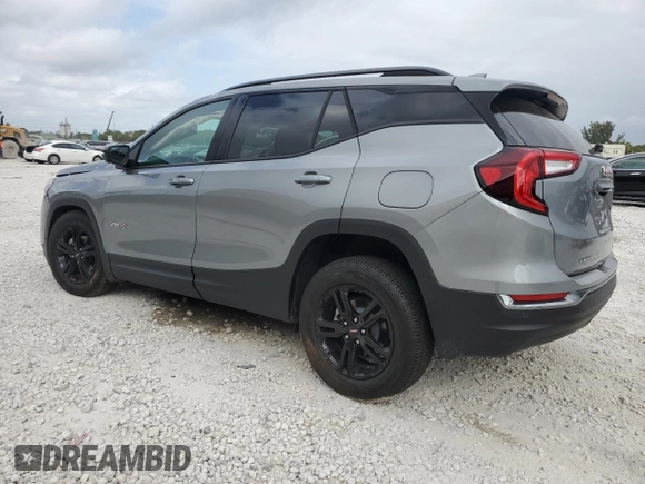 2024 GMC Terrain AT4 with VIN 3GKALYEG8RL332708, listed as a Copart auction lot 47692825 with 176 mi miles and Salvage Title. Bid and sale history available at carsss.com. Image 2.