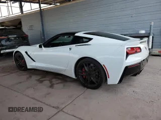 2016 Chevrolet Corvette 2LT with VIN 1G1YD2D7XG5104818, listed as a Copart auction lot 51852795 with 67,286 mi miles and Salvage Title. Bid and sale history available at carsss.com. Image 2.