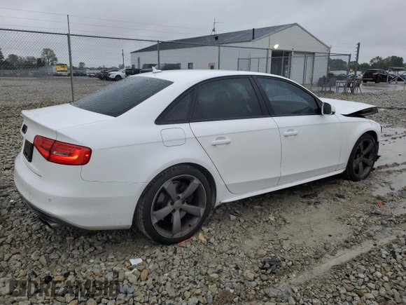 2014 Audi S4 Premium Plus with VIN WAUBGAFL0EA049371, listed as a Copart auction lot 72889024 with 142,574 mi miles and Salvage Title. Bid and sale history available at carsss.com. Image 3.